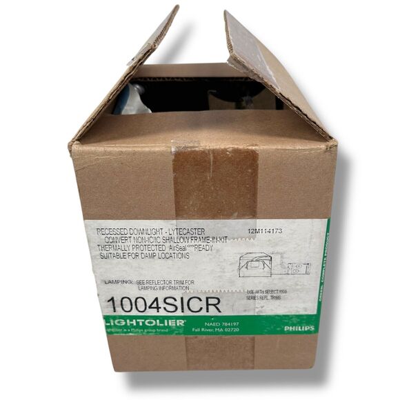 Lightolier 1004SICR Recessed Downlight Lytecaster Non-IC/IC Frame-In Kit New - Picture 1 of 8